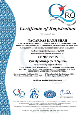 ISO 9001:2015 Certificate