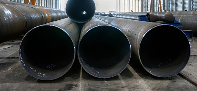 Photograph of HSAW & LSAW Pipes